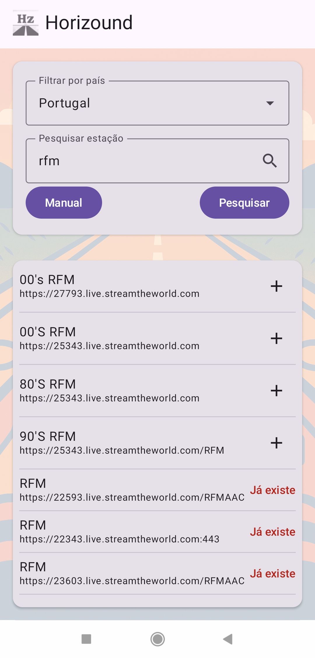 Horizound Screenshot 2